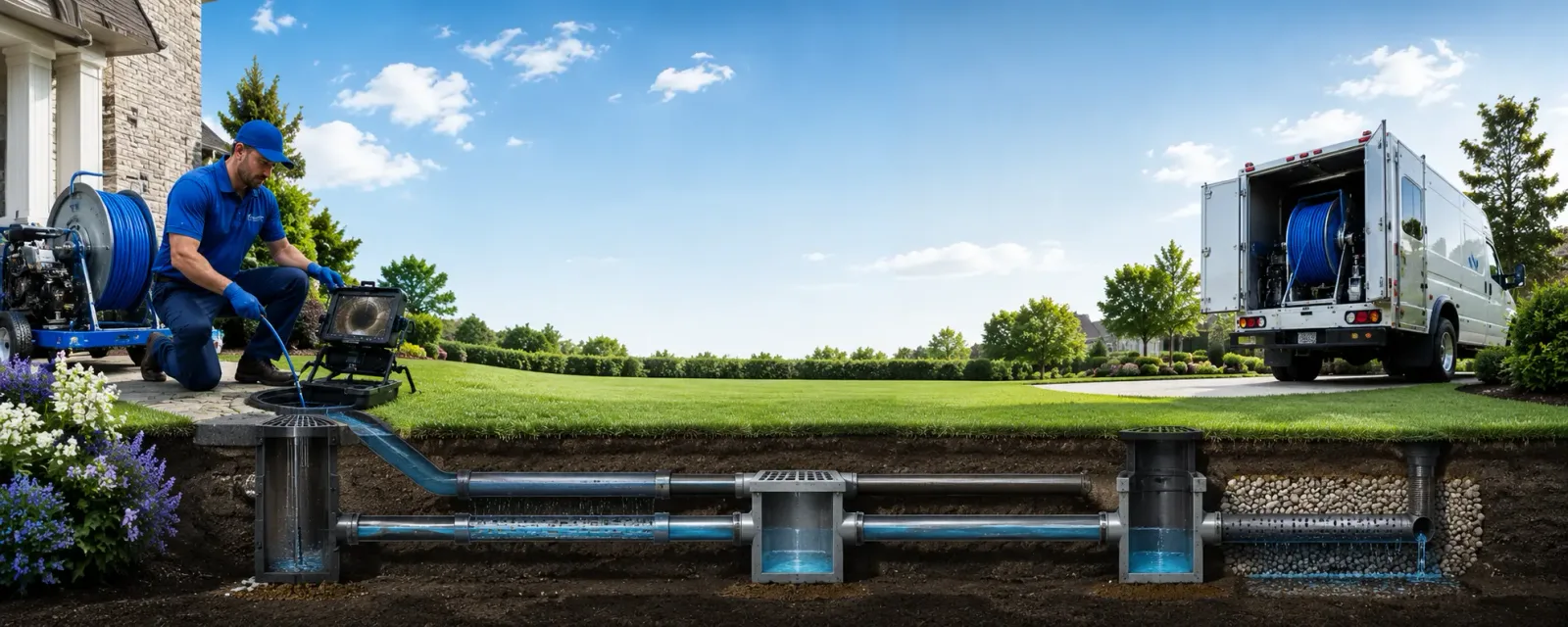 Outdoor drain cleaning information for Lake Ariel, PA